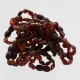10 Raw Ruby BEANS Baltic amber teething bracelets 14cm