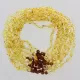 10 BAROQUE Baltic amber teething necklaces 33cm
