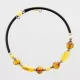 Wire Baltic Amber Bracelet for Adults