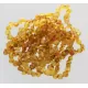 10 Raw Honey BAROQUE Baltic Amber Bracelet 19cm