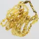 10 Unpolished Green BAROQUE Baltic amber teething bracelets 14cm