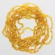 10 Raw Honey BAROQUE Baltic amber teething necklaces 32cm