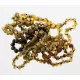 10 Raw Green BAROQUE Baltic amber teething bracelets 16cm