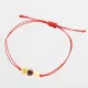 Red String Baltic Amber Bracelet for Adults