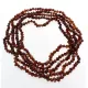 5 Raw Cognac BAROQUE beads Baltic amber adult necklaces 50cm