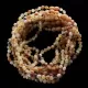10 Raw Mix BAROQUE Baltic amber teething necklaces 32cm