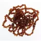 10 Raw Cognac BAROQUE Baltic amber teething bracelets 14cm