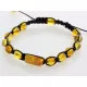 Shamballa Baltic Amber Bracelet for Adults