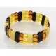 Multi pieces Baltic amber stretchy bracelet 20cm