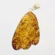 Glittering Carved Baltic Amber Pendant