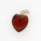 Baltic Amber Heart Pendant Charm