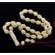 Islamic 33 Prayer OLIVE Baltic amber beads rosary