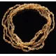 5 Raw Honey BEANS Baltic amber adult necklaces 50cm