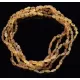 5 Raw Honey BEANS Baltic amber adult necklaces 50cm