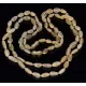 2 Raw Honey BEANS Baltic amber adult necklaces 55cm