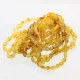 10 Raw BEANS Baltic amber adult stretchy bracelets 19cm