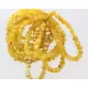 10 Butter BAROQUE Baltic amber stretchy bracelets 19cm