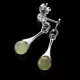 Milk Ball Baltic Amber Drop Dangle Earrings