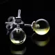 Shiny Studs Baltic amber Silver Earrings
