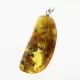Free-form Natural Baltic Amber Silver Pendant
