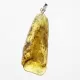 Free-form Natural Baltic Amber Silver Pendant