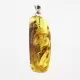 Free-form Natural Baltic Amber Silver Pendant