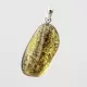 Free-form Natural Baltic Amber Silver Pendant
