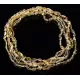 5 Lemon BEANS Baltic amber adult necklaces 50cm