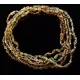5 Honey BEANS Baltic amber adult necklaces 55cm