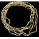 5 Lemon BEANS Baltic amber adult necklaces 55cm