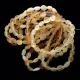 10 Raw BEANS Baltic amber stretch bracelet 19cm