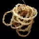 10 Raw BEANS Baltic amber stretch bracelet 19cm