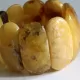Large butter pieces Baltic amber stretch bracelet 20cm