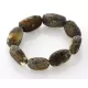 Large Raw Baltic amber beads stretch bracelet 20cm