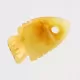 Baltic Amber figurine FISH Pendant Charm