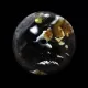 Donut shape Baltic amber pendant medallion