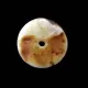 Donut shape Baltic amber pendant medallion