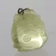 Lemon Baltic Amber figurine FISH Pendant Silver Charm