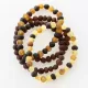 4 Raw BAROQUE Baltic amber adult stretch bracelets 18cm