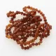 7 Raw Cognac BAROQUE Baltic Amber Bracelet 19cm