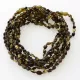 10 Dark BEANS Baby teething Baltic amber necklaces 33cm