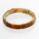 Rough Squares Baltic amber stretch bracelet 19cm