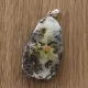 Free-form Natural Baltic Amber Silver Pendant