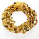 10 Raw Mix BEANS teething Baltic amber necklaces 28cm