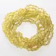10 Raw Lemon BEANS teething Baltic amber necklaces 28cm
