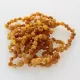 10 Butter BAROQUE Baltic amber teething bracelets 14cm
