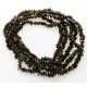 5 Green CHIPS Baltic amber necklaces 45cm
