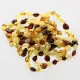 10 Mix BEANS Baltic amber bracelet 19cm