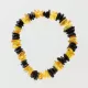 Multi Chips Baltic Amber Stretch Bracelet 18cm