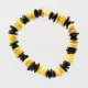 Multi Chips Baltic Amber Stretch Bracelet 18cm